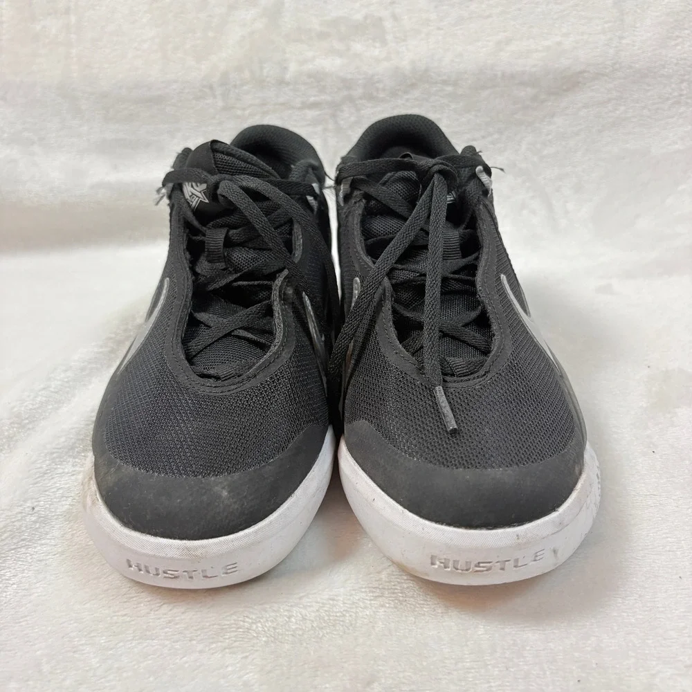 Nike Team Hustle DX SU21‎ Kids 3.5Y Black Silver Good Basketball Sneakers CW6735